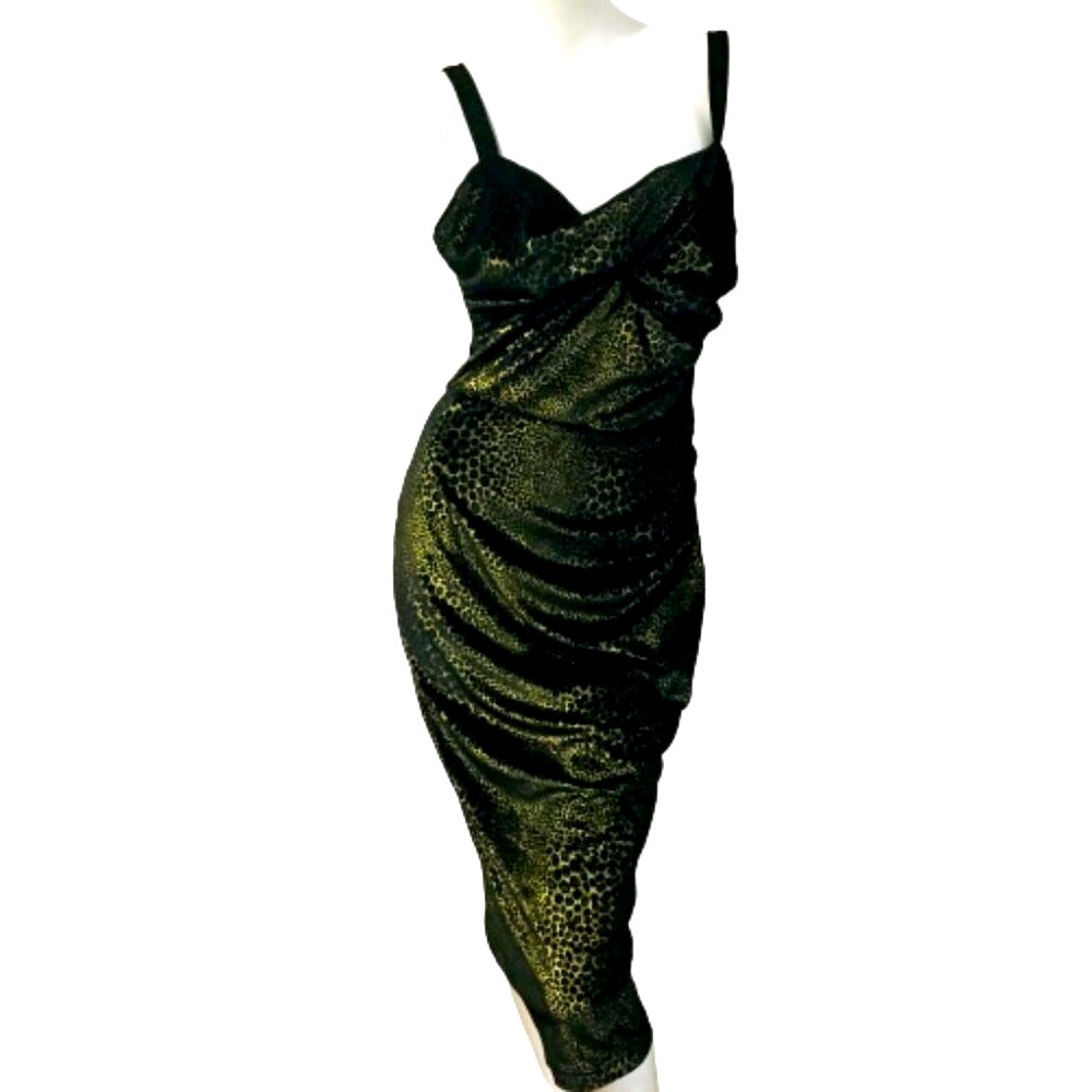 Tatyana Size L Cheetah Print Dress